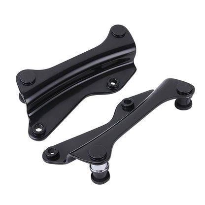 Black 4 Point Docking Hardware Kit for Harley Road King Street Glide 2014-2021