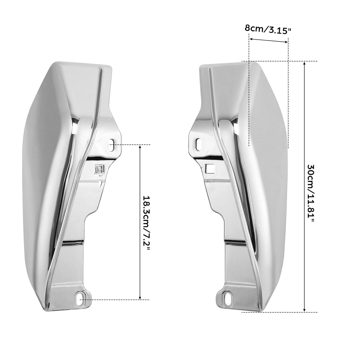 ABS Mid-Frame Air Deflector W/ Trims For Harley Touring Electra Road Glide 09-23