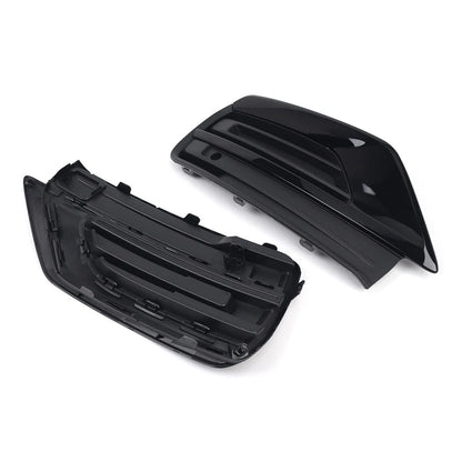 Front Bumper Fog Light Grille Glossy Black For Volvo XC90 2020-2024