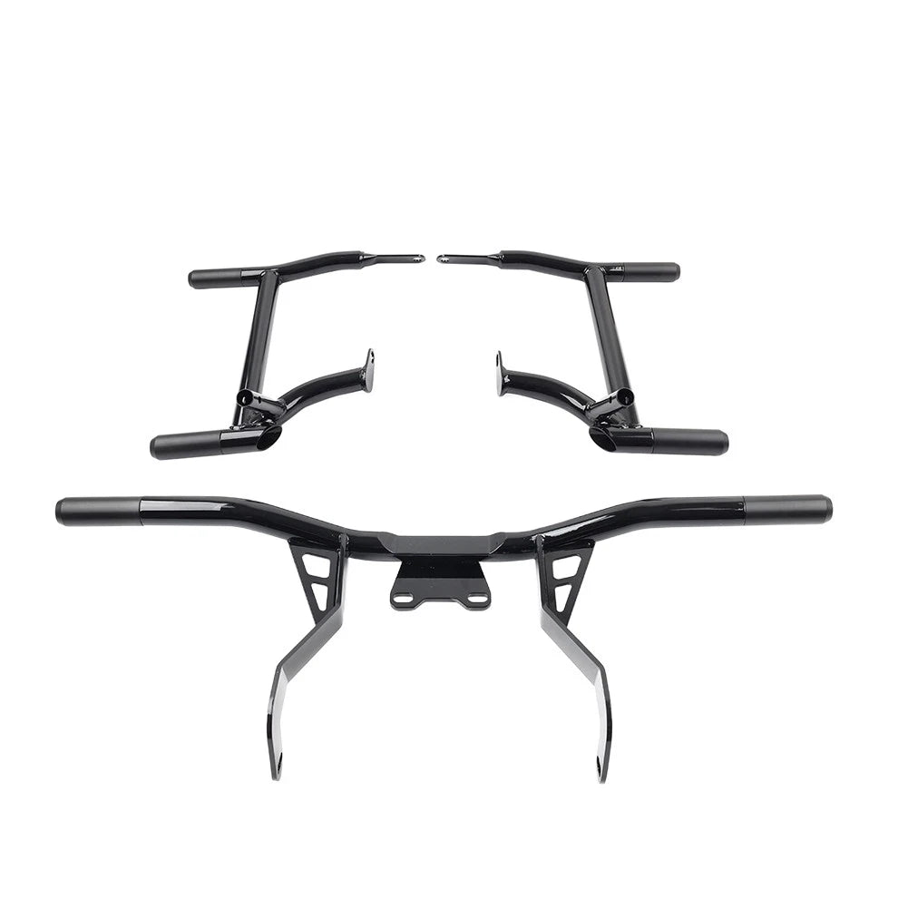 Saddlebag Rail Front Engine Guard Crash Bar For Harley Road Street Glide 2014-24