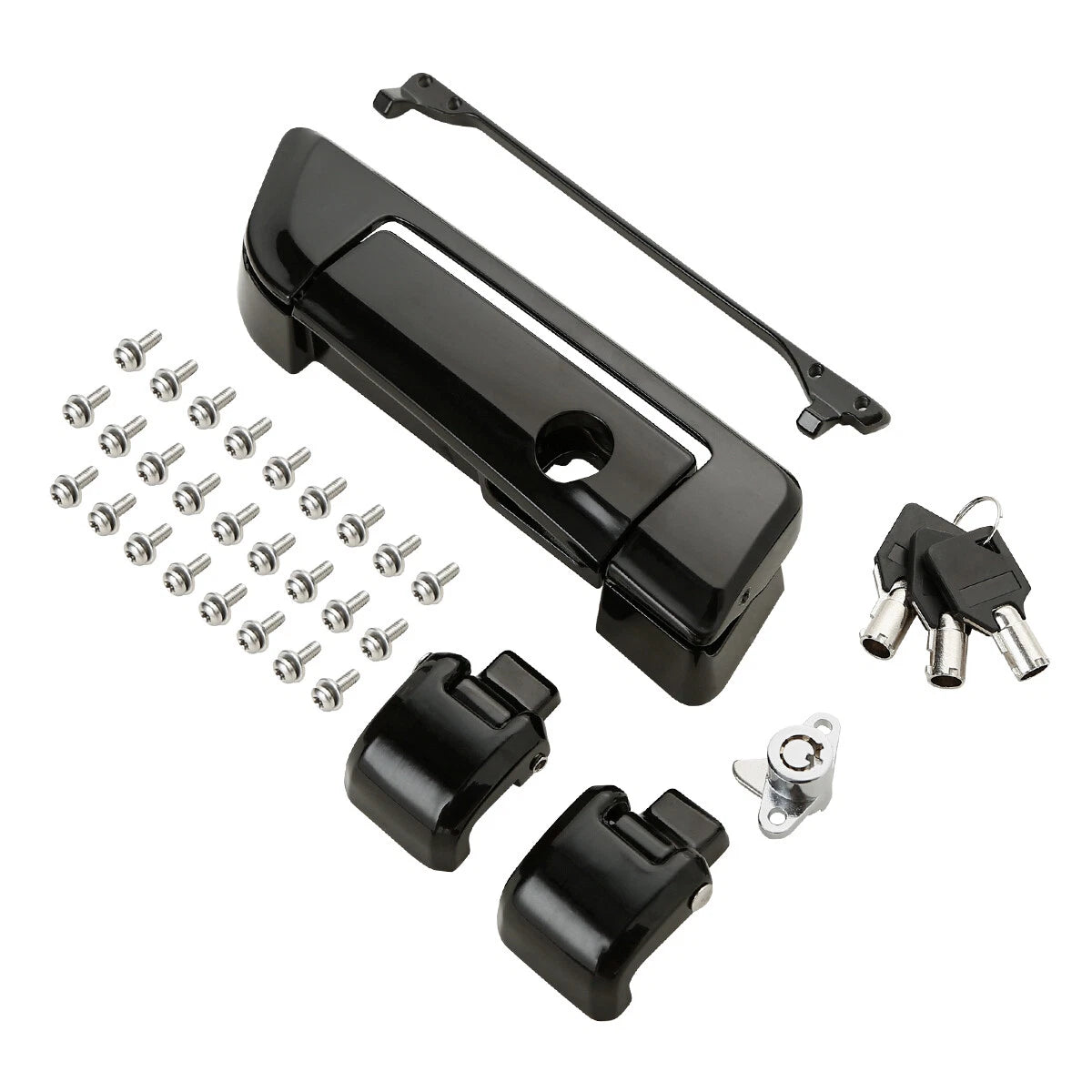 Black Trunk Lids Latches Fit For Harley Davidson Touring Electra Glide 2014-Up