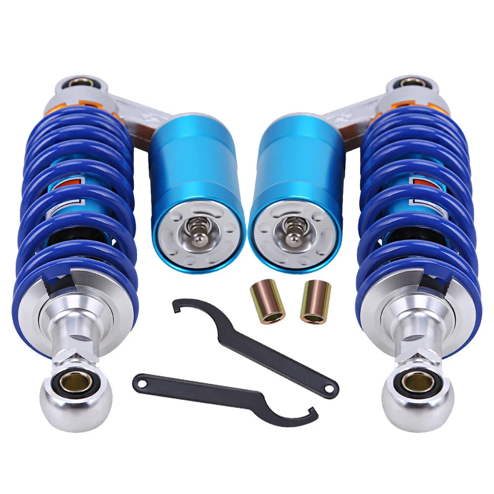 Pair 11" 280mm Air Shock Absorbers Suspension Universal Motorcycle ATV Dirt Bike
