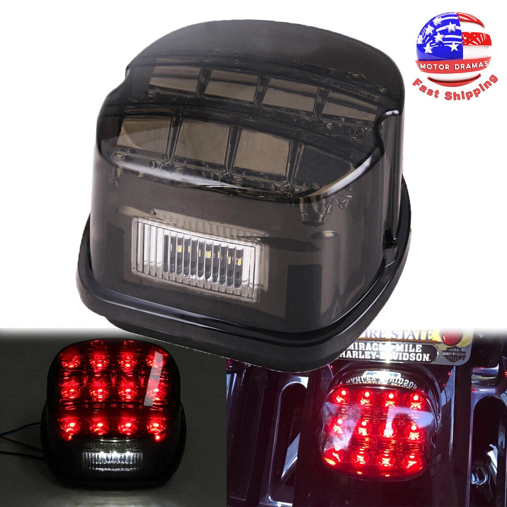 Smoke Laydown Taillight Tail Light Lens for Harley Sportster Dyna Softail Tourin