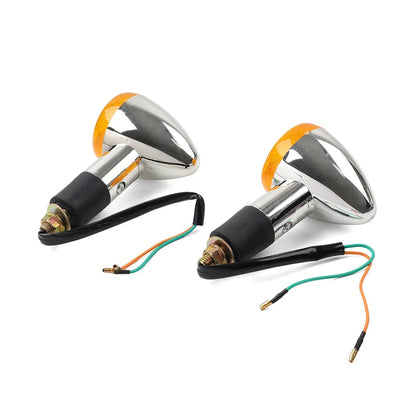 2x Amber Turn Signal Lights 10mm For Suzuki Boulevard C109R C50 C90 S 40 50 US
