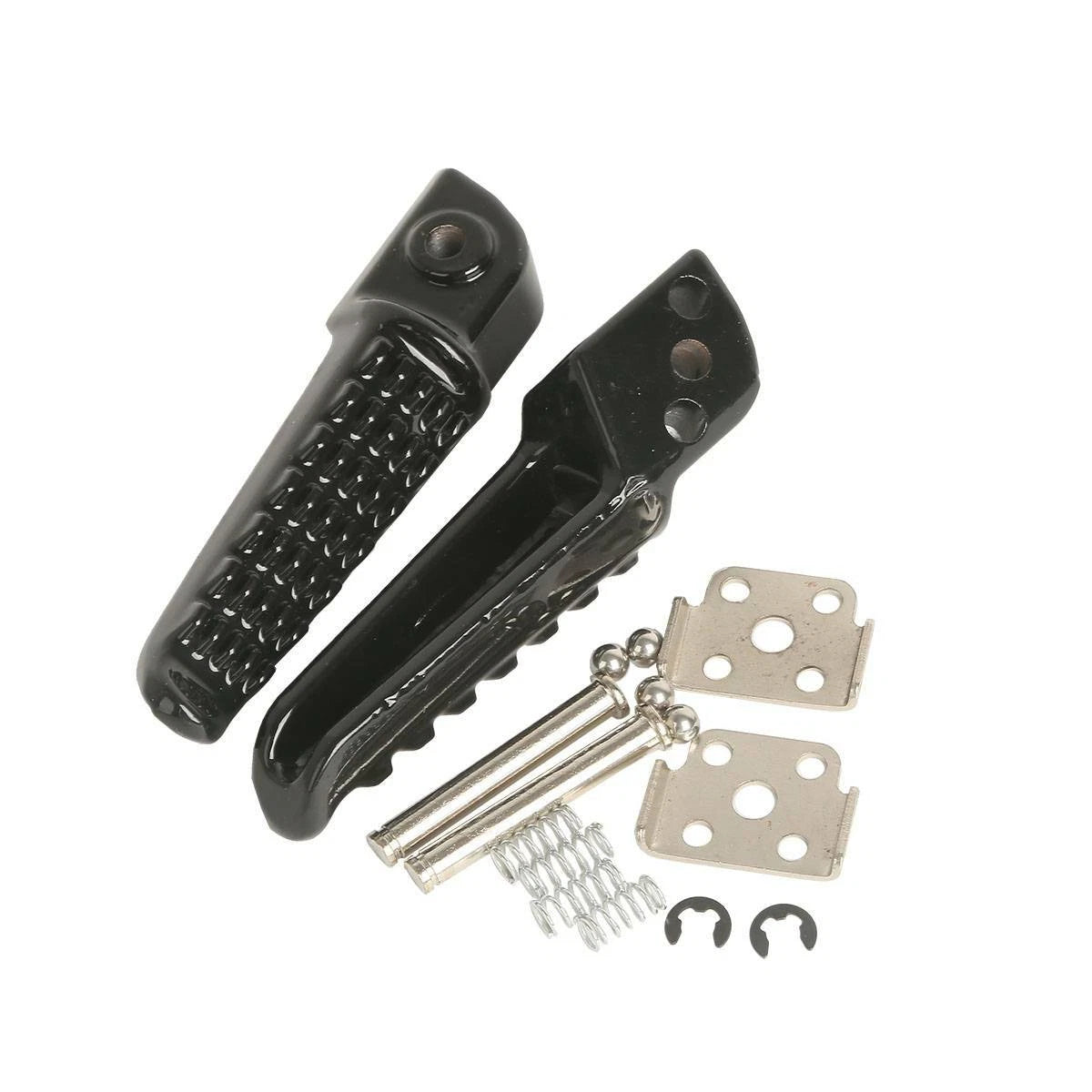 Black Rear Passenger Footrests Foot Pegs For Kawasaki ZX-6R ZX-9R 98-25 ZX636