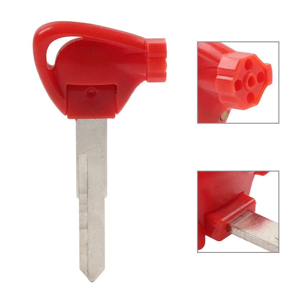 Right Ignition Key Blank Uncut Blade Red For Yamaha Motorbike Scooter Motor