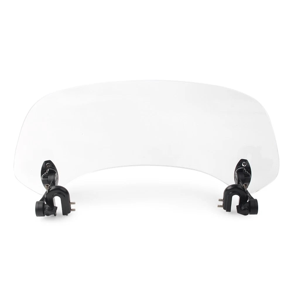 Adjustable Windshield Clip On Extension Spoiler Wind Deflector For Motorcycle