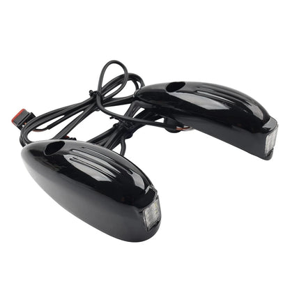 Front Turn Signal Light Black For Harley Road Glide FLTRX FLTRU FLTRK 2015-2024
