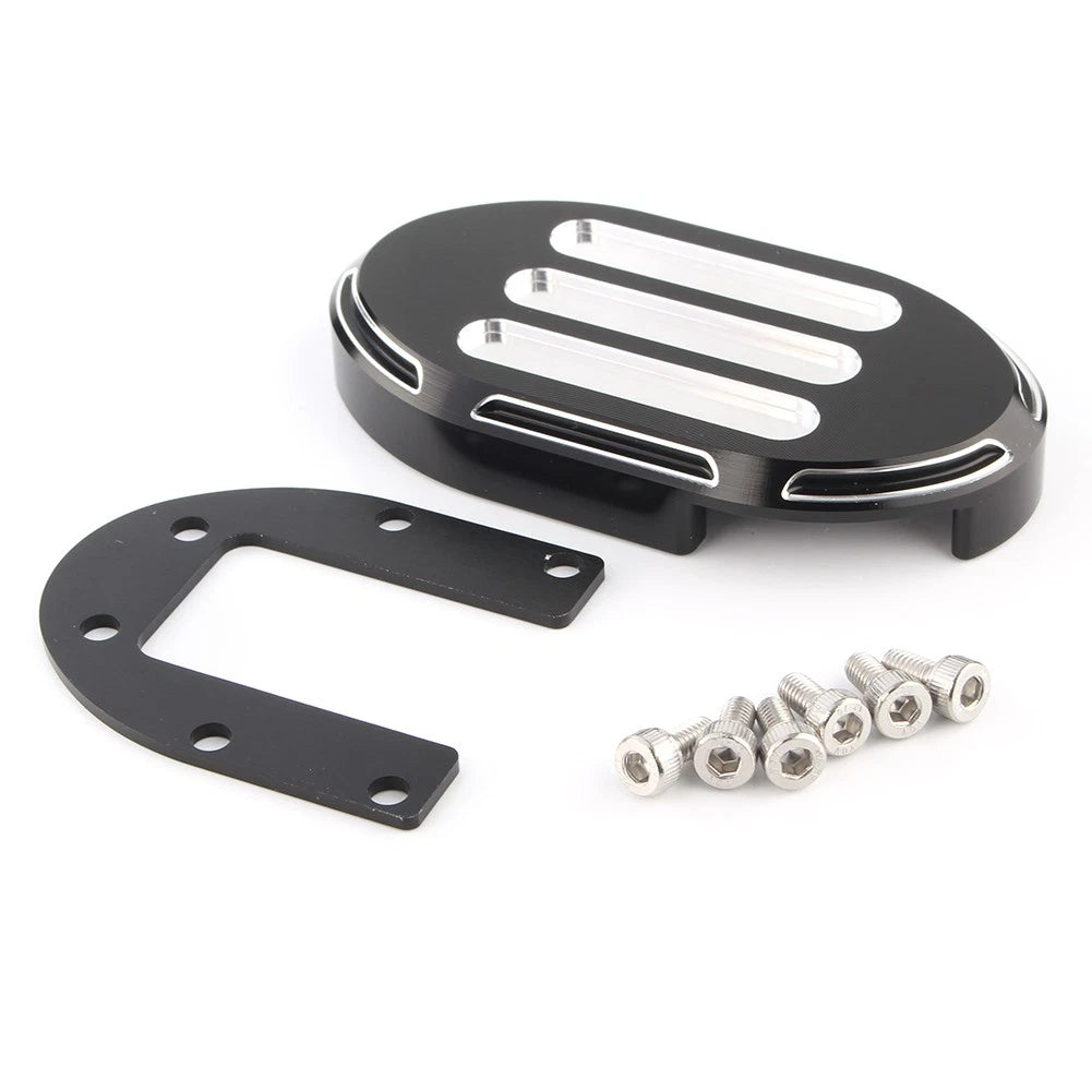 Black Aluminum Brake Pedal Pad Cover Footreats For Harley Sportster 883XL 1200XL