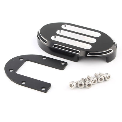 Black Aluminum Brake Pedal Pad Cover Footreats For Harley Sportster 883XL 1200XL
