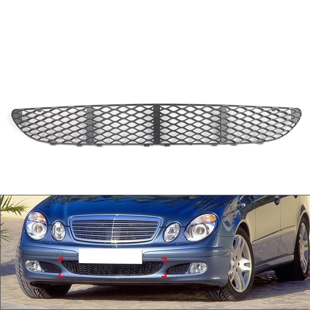 Front Bumper Center Lower Mesh Grille For Benz E-Class W211 E320 E350 2003-2006