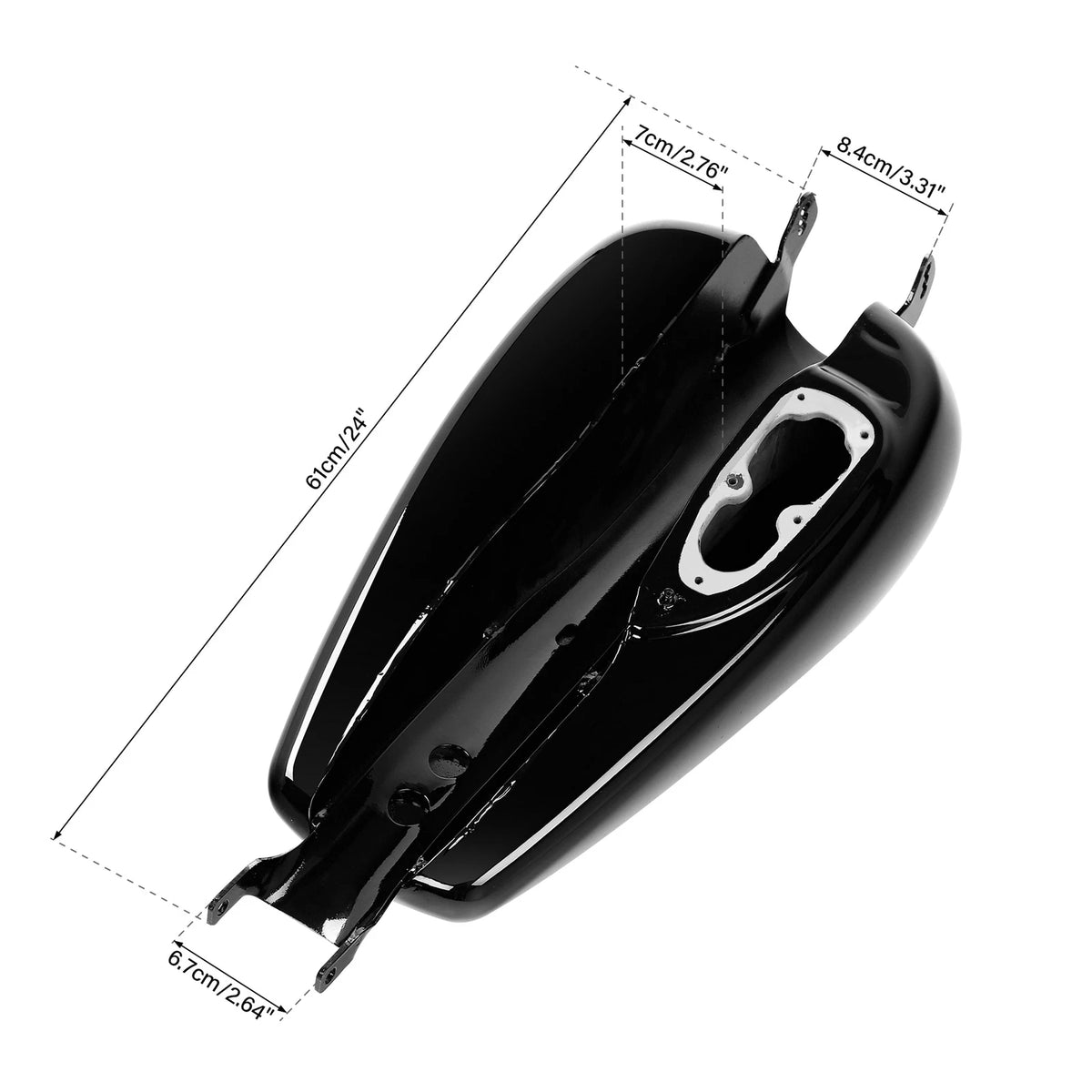 Painted 2.6 Gallon Gas Fuel Tank For Harley Sportster XL883 1200 48 72 07-22 21