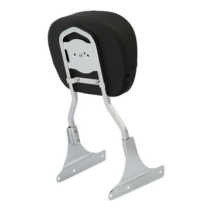 Chrome Low Backrest Sissy Bar Fit For Harley Softail FLST FLSTC FLSTNSE 84-17 US