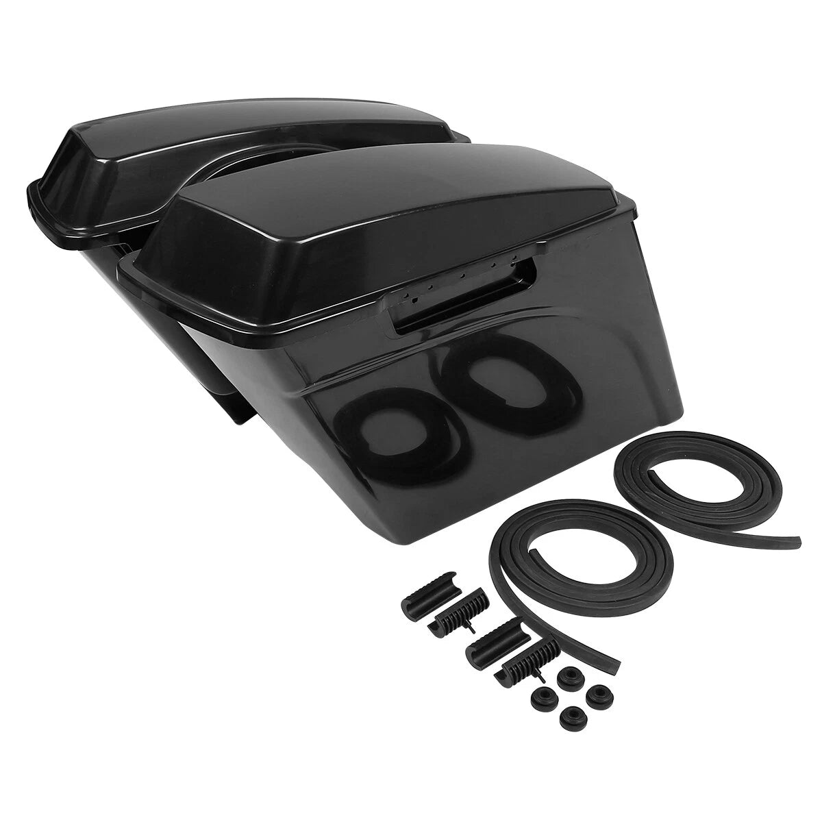 Unpainted 5" Extended Saddlebag Conversion Bracket Fit For Harley Fatboy 1984-17