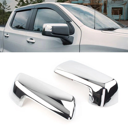 Rearview Side Wing Mirror Cover Fit Chevrolet Silverado GMC Sierra 1500 Chrome