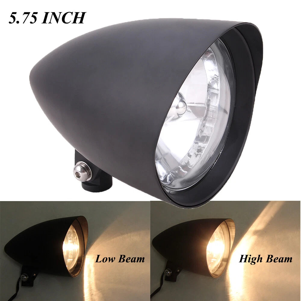 5.75 " 5-3/4 Inch Motorcycle Headlight Lamp Visor Bucket For Harley Dyna Softail
