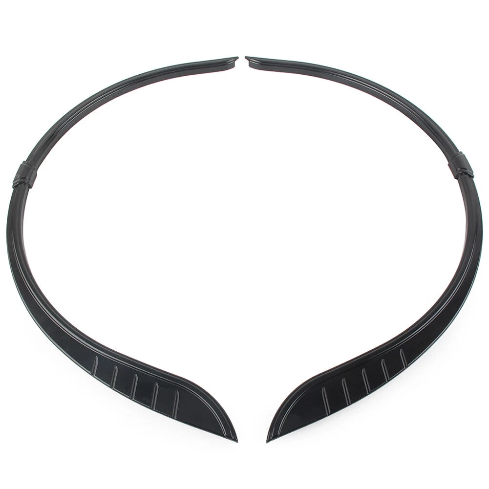 For Harley Tri-Glide Ultra FLHTCUTG Rear Fender Flares Skirts Trim Accent Black