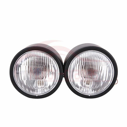 Twin Headlight Double Dual Lamps For Harley Softail Street Fighter Dirt Bike