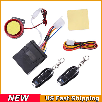 ATV Motorcycle Bike Alarm Remote Engine Start Anti-theft Security System Scooter