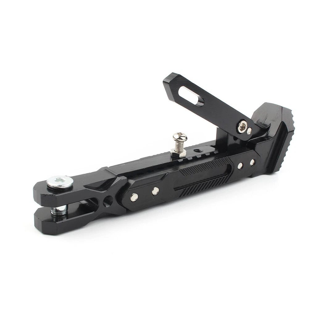 CNC Foot Support Side Stand Parking Leg Kickstand Adjustable Black Motorcycle US