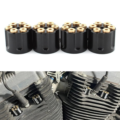 Spark Plug Screw Nut Head Bolt Cap Engine Topper Cover For Harley Twin Cam