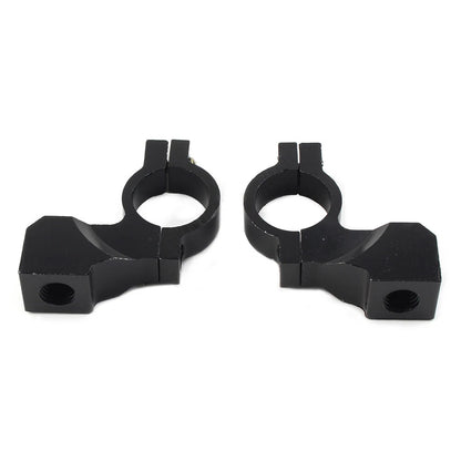 10mm Thread 7/8" Bike Handlebar Rearview Mirror Mount Bracket Clamp Motor Black