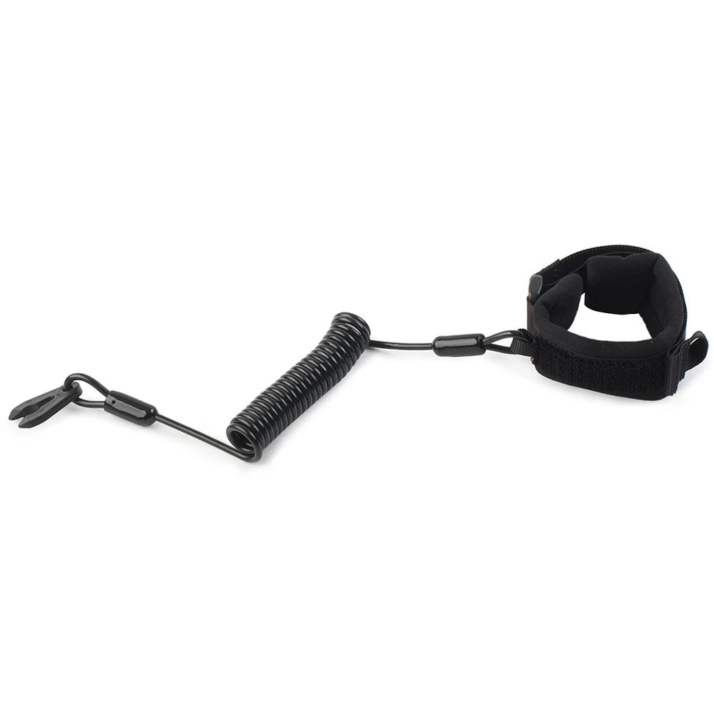 Boat Engine Emergency Stop Switch Safety Lanyard Cord For Yamaha Jet Ski Black