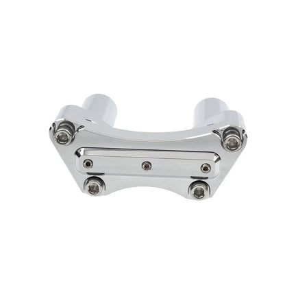 3.5" Straight Handlebar Riser & Top Clamp Chrome For Harley Dyna Tour Road Glide