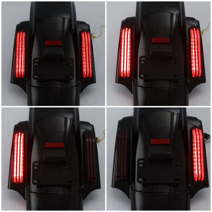 Saddlebag 5x7'' Speaker Grill Rear LED Fender For Harley Touring Glide 14-25 23