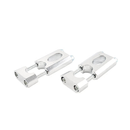 22mm 7/8'' Motor HandleBar Mount Clamp Risers For 50-125cc Dirt Pit Bike Silver