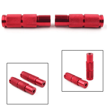 CNC Universal Motorcycle Bike Foot Pegs Footpegs Rear Set Pedals Racing Red