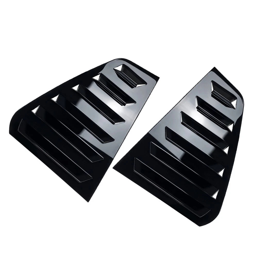 Rear Window Side Vent Shutter Louver Cover Trim For VW Golf MK7 MK7.5 2014-2019
