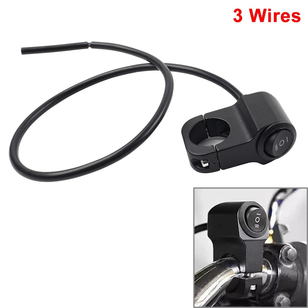 Motor Handlebar 7/8" On Off Switch ATV Headlight Fog Spot Light Waterproof