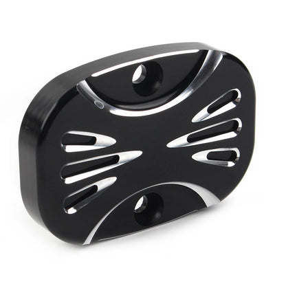 For Harley Electra Glide Road King FLHT CNC Cut Rear Brake Master Cylinder Cover