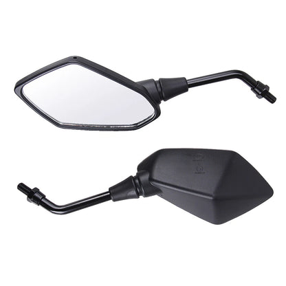 Black Motorcycle Side Mirrors For Kawasaki KLR650 KLX250 KLX250S KLX300R KLX450R