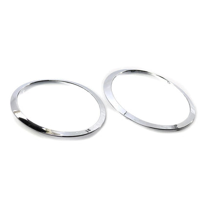 Pair Headlamp Headlight Trim Ring Fit For BMW MINI R55 R56 R57 R58 R59 Chrome