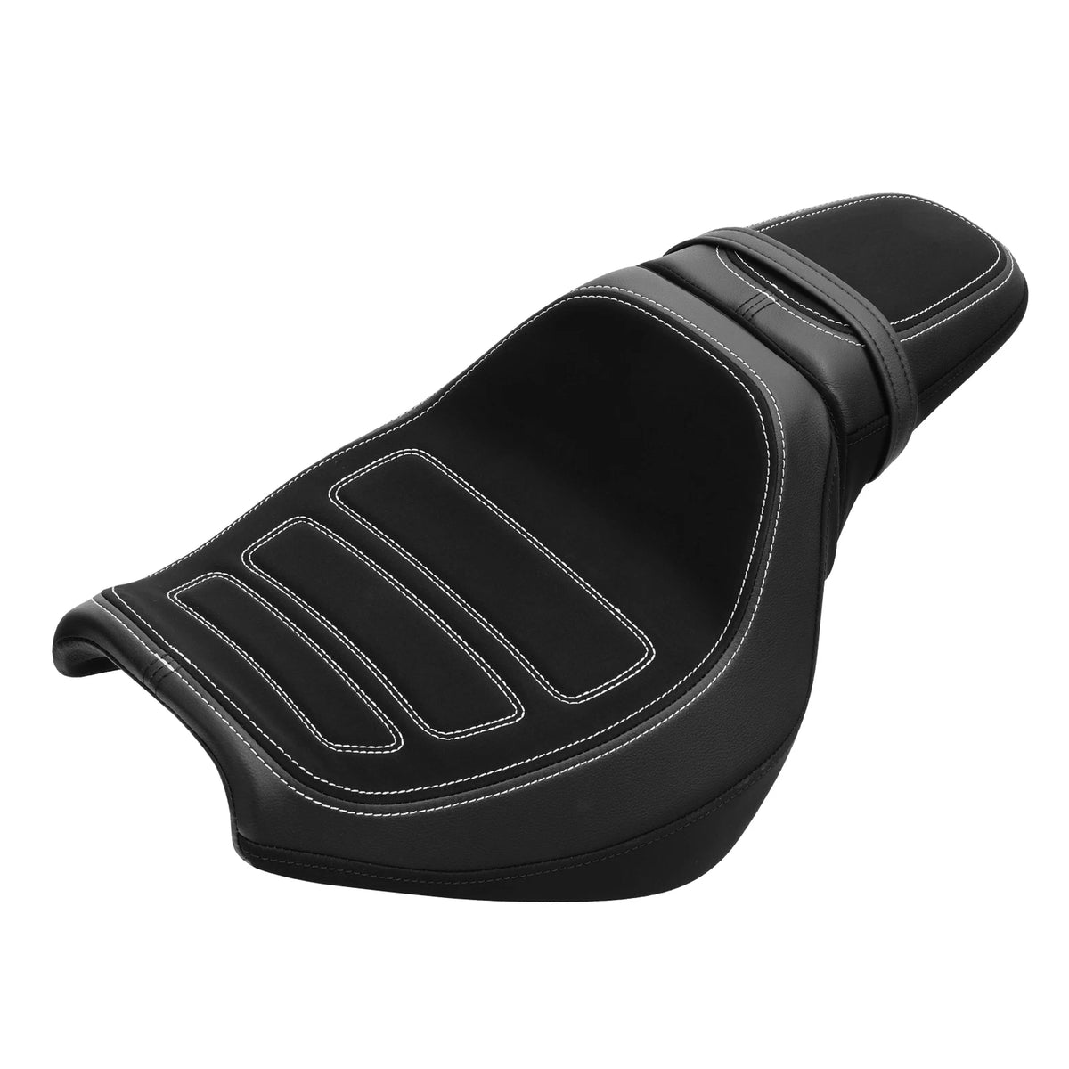 Driver Passenger Seat Pillion Fit For Harley Fat Bob FXFB FXFBS 2018-Up 23 Black