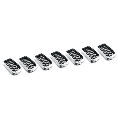 Front Grille Honeycomb Mesh Insert Cover Chrome For Jeep Grand Cherokee 17-21 US