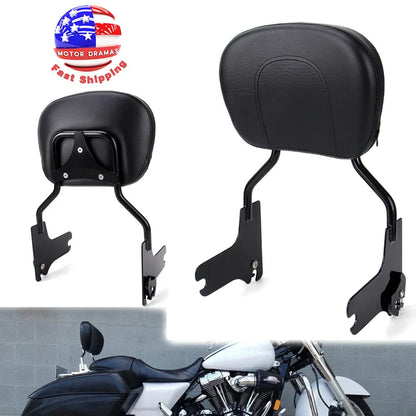 Detachable Passenger Backrest Sissy Bar For Harley Touring Road King 1997-2008