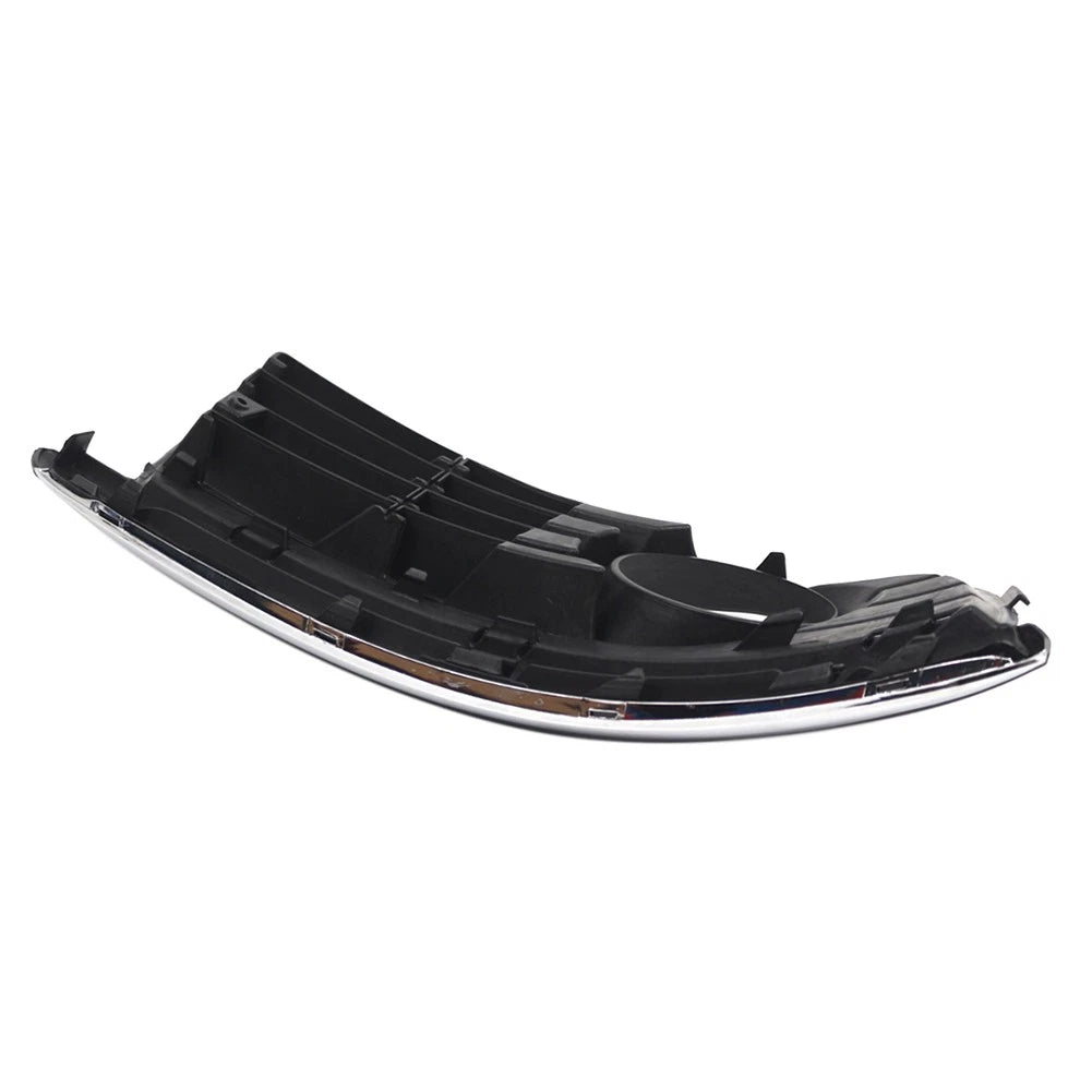 1x Left Front Bumper Fog Light Lamp Cover w/ Chrome Trim For VW Jetta 2006-2010