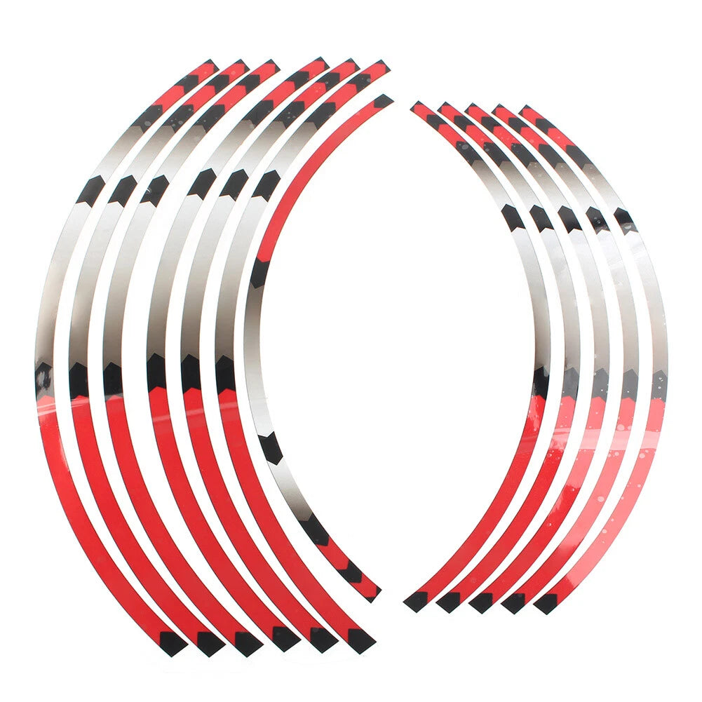 Fit HONDA XR650L 93-2021 XR250l 91-02 Rim Wheel Stripes Decals Tape Stickers red