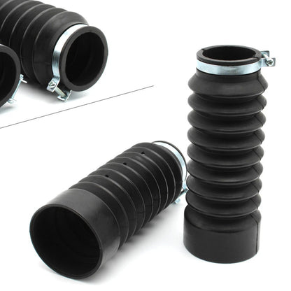 Pair Fitk Dust Cover Front Gaiters Boots Fit T100 Hinkley 2001-2013 Rubber Black