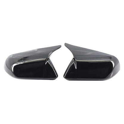 Rearview Side Mirror Cover Caps Glossy Black For Ford Mustang 2015-2023