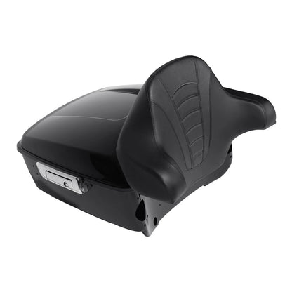 King Trunk Backrest Pad Mount Rack Fit For Harley ElectraRoad Glide King 1997-08