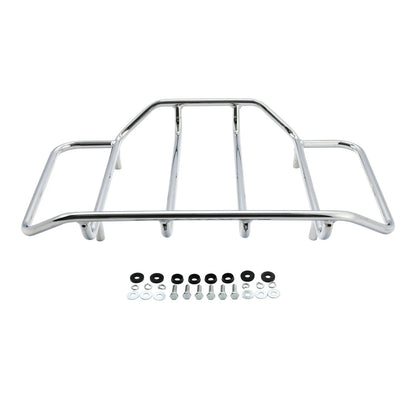 King Trunk Luggage Pad LED Tail Light Rack Mount For Harley Street Glide 2009-13