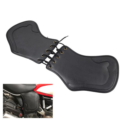 Motorcycle Universal Leather Heat Saddle Shield Deflector For Honda For Harley