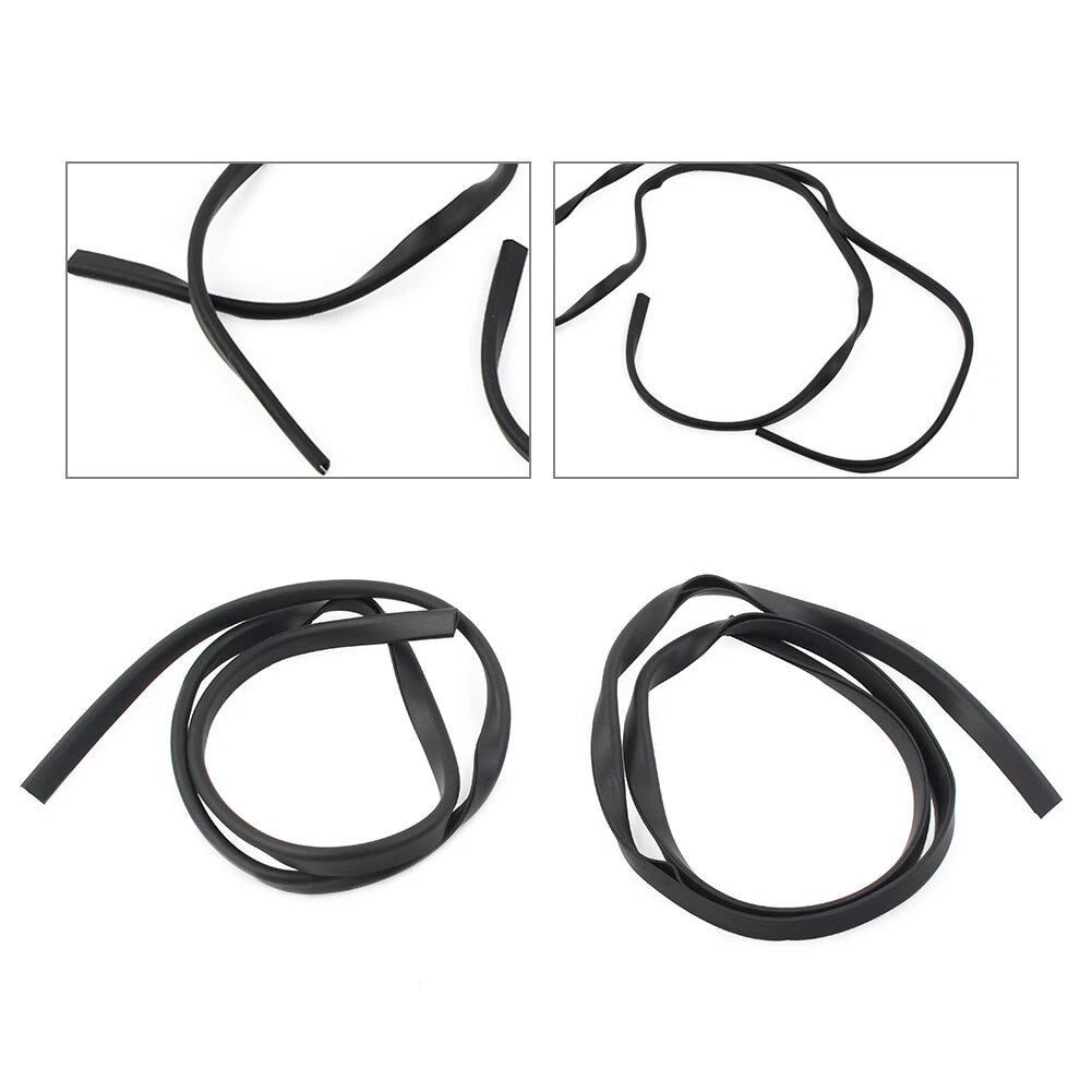 2pcs 31.9" Inner Fairing Trim Seal For Harley Touring Electra Street Glide Black