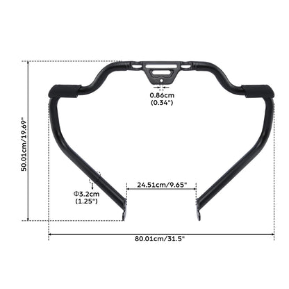 Mustache Engine Guard & Support Bracket For Harley Low Rider ST FXLRST 22-Up 23