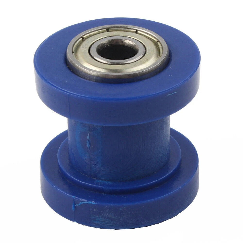 8mm Chain Roller Slider Tensioner Guide Pulley for Dirt Pit Bike Motorcycle Blue