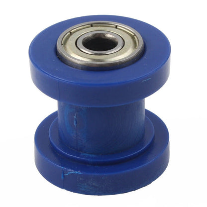 8mm Chain Roller Slider Tensioner Guide Pulley for Dirt Pit Bike Motorcycle Blue